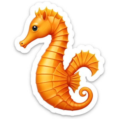 A seahorse emoji sticker