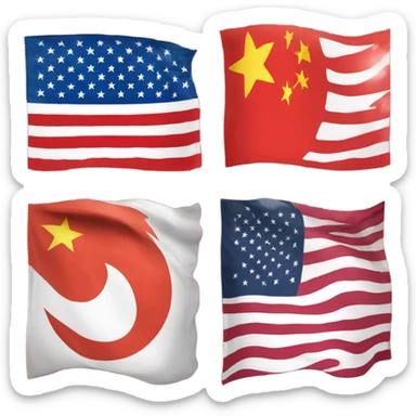 creat Flag China - 
United States - 
Japan -
India - 
South Korea - sticker