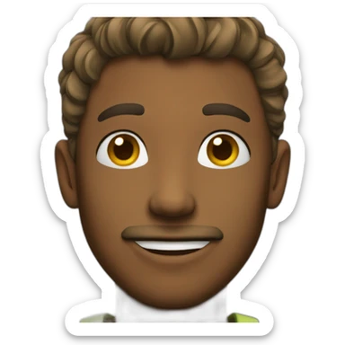 Pleasant face sticker