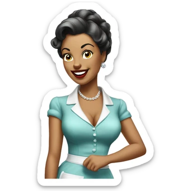 Pinup housewife  sticker