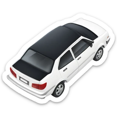 White Corolla spacio car sticker