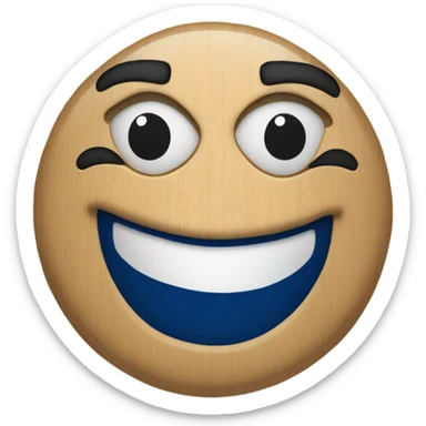 Edmonton oilers happy face  sticker