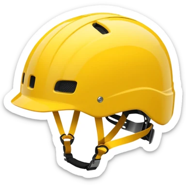 bicycle helmet yellow sticker