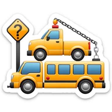 towing zone icon sticker