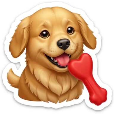 Dog with Toy sticker