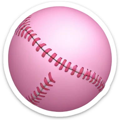 BabyPink baseball sticker