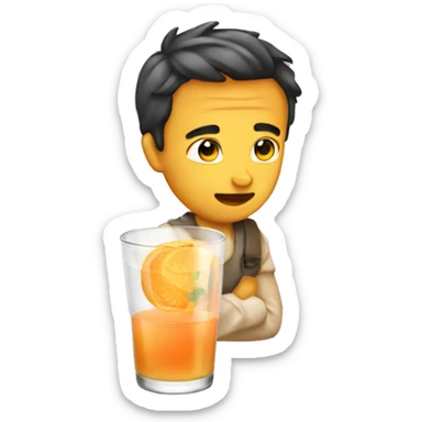 43 with apricot juice sticker