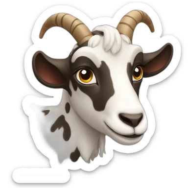 spotted goat sticker