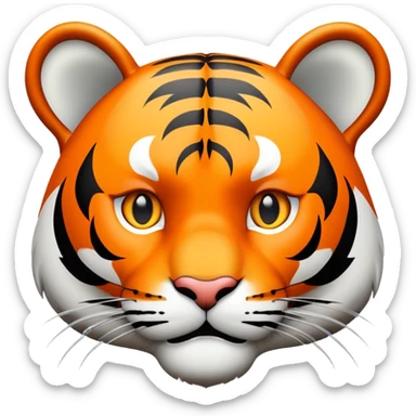 tiger face with LOL speech bubble for Twitch emote sticker