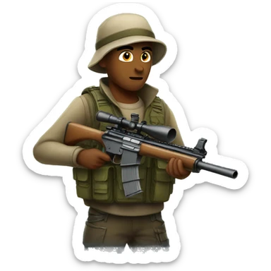 Sniper hunter sticker
