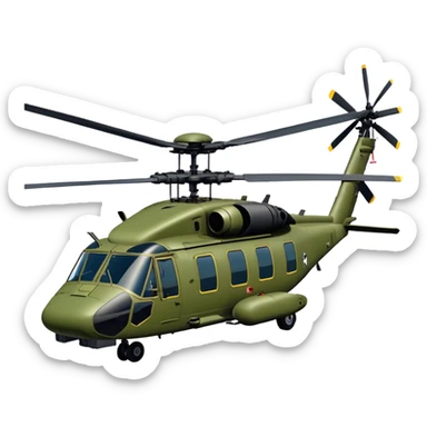 Sikorsky UH-60 Black Hawk - Sikorsky (Model Year: 2022) (Iconic colour: Olive green) sticker