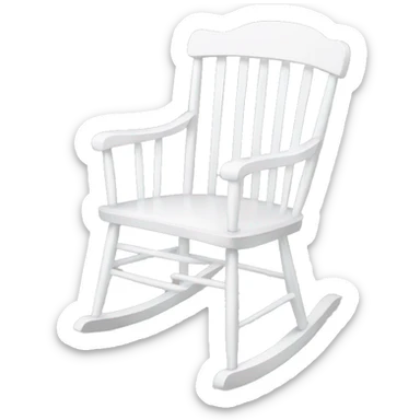 White rocking chair  sticker