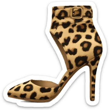 Leopard print heels ￼ sticker