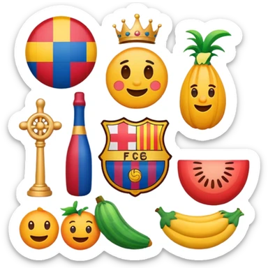 Make a Barcelona emoji  sticker