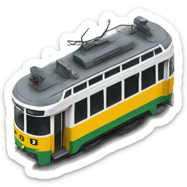 Tram number 2 Budapest, Hungar sticker