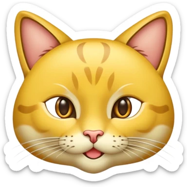 Сделай эмодзи морды бенгальской кошки sticker