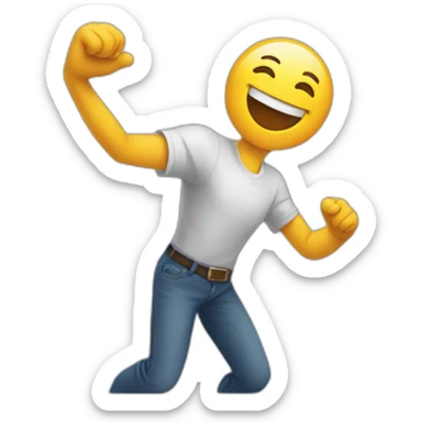 An emoji showing one character extending an arm forward, signaling for the other to go ahead. sticker