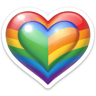 lgbtq heart sticker