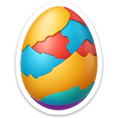 Surprise egg sticker