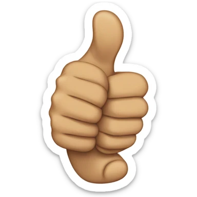 The number 7 giving a thumbs up sticker