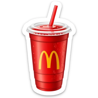 McDonalds cup  sticker