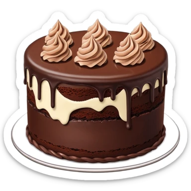 Chocolate cake sticker