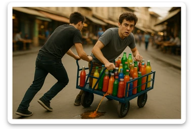 endi shu aravani bir balonchasi singan aka uka esa u ni yonida turganini yuzini k sticker