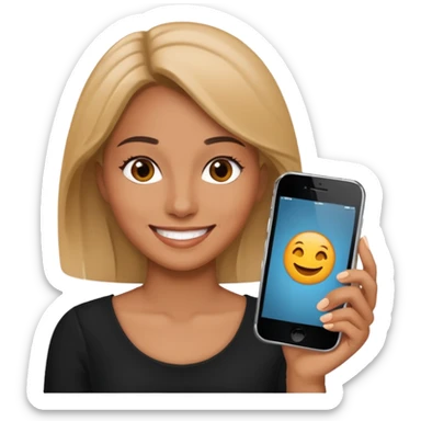 Carita enamorada de iPhone  sticker