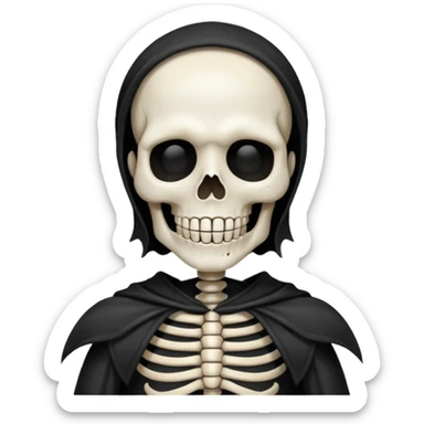 Happy Friday the 13th Skelton  sticker