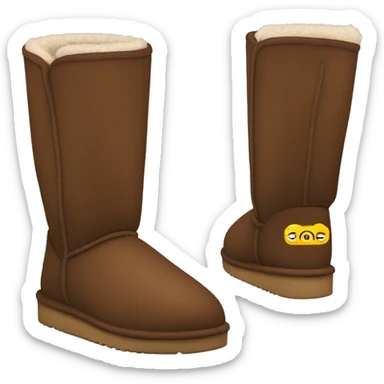 Brown uggs sticker