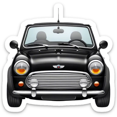 mini cooper cabriolet black sticker