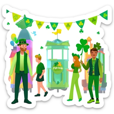 St patricks day sticker