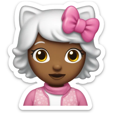 hello kitty pink sticker