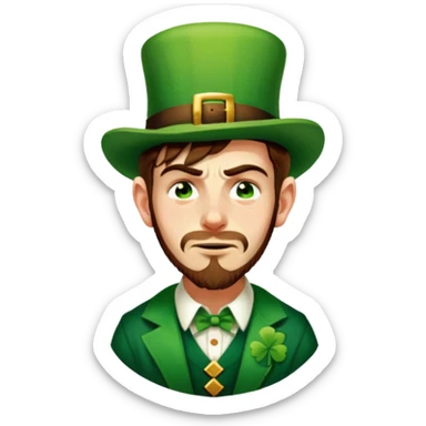 Sad Leprechaun sticker