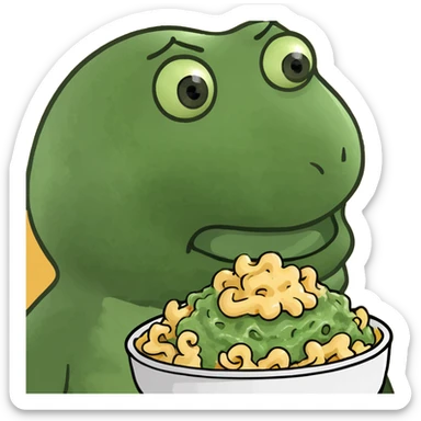 talking mac and cheese sticker