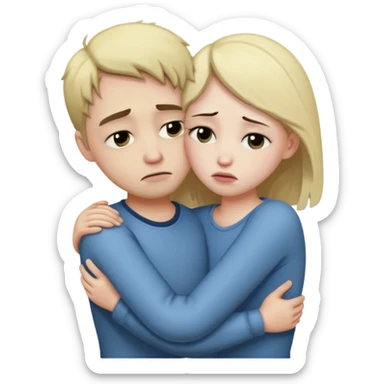 Two lovers breaking up sticker