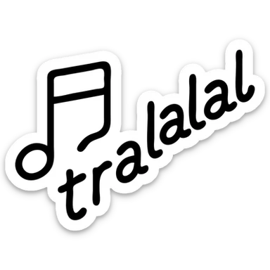 playful design tralalalo tralala sticker