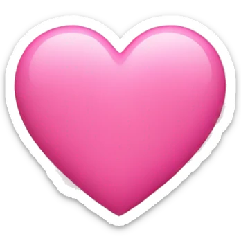 Pink heart sticker