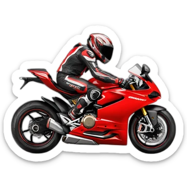 Rider ducati panigale sticker