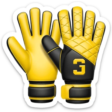 Football goalkeeper gloves sticker