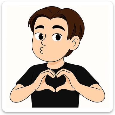 Change the color of the shirt to a uniform black color, keep everything else unchanged. sticker