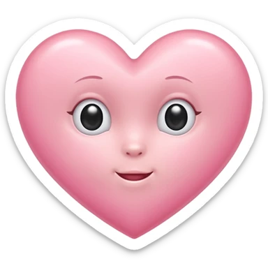 Baby pink heart sticker