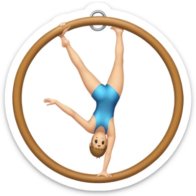 Gymnastics rings sticker