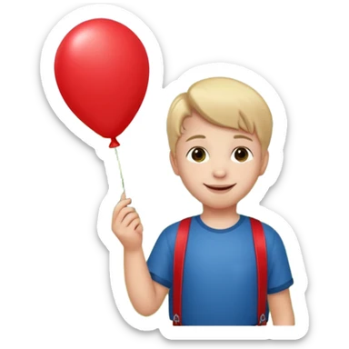 Child + balloon, Park Visitor. sticker