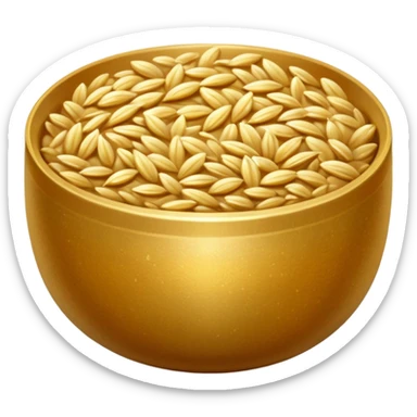 barley in bowl sticker