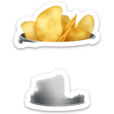 potato chips in bucket sticker