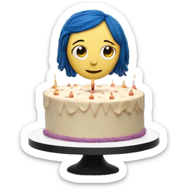 coraline birthday cake sticker