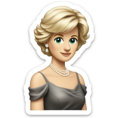 princess diana sticker