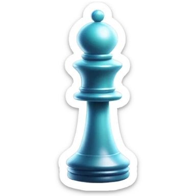 a chess pawn holding a magic wand sticker