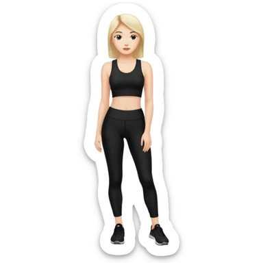 femme legging noir 42/44taille  sticker